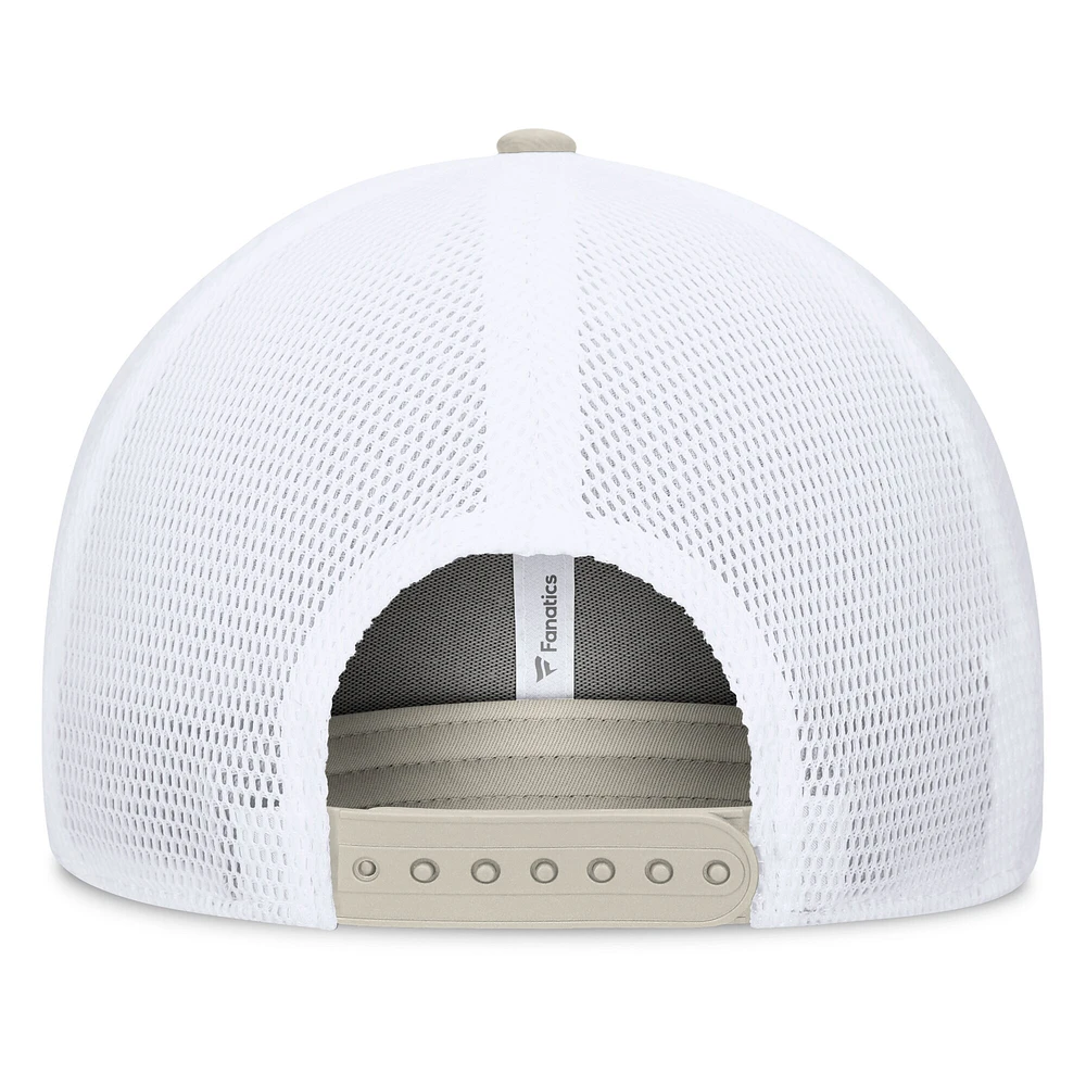 Men's Fanatics Stone Detroit Tigers A-Frame Trucker Adjustable Hat