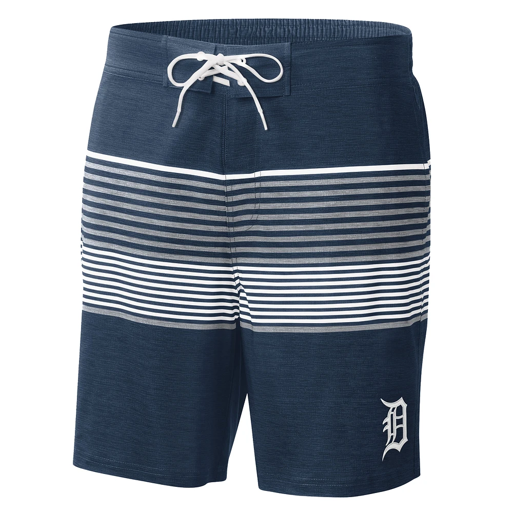 Men's G-III Sports by Carl Banks  Navy Detroit Tigers Coastline Volley Swim Shorts