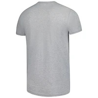 Men's Mitchell & Ness Heather Gray Detroit Tigers Cooperstown Collection Logo T-Shirt