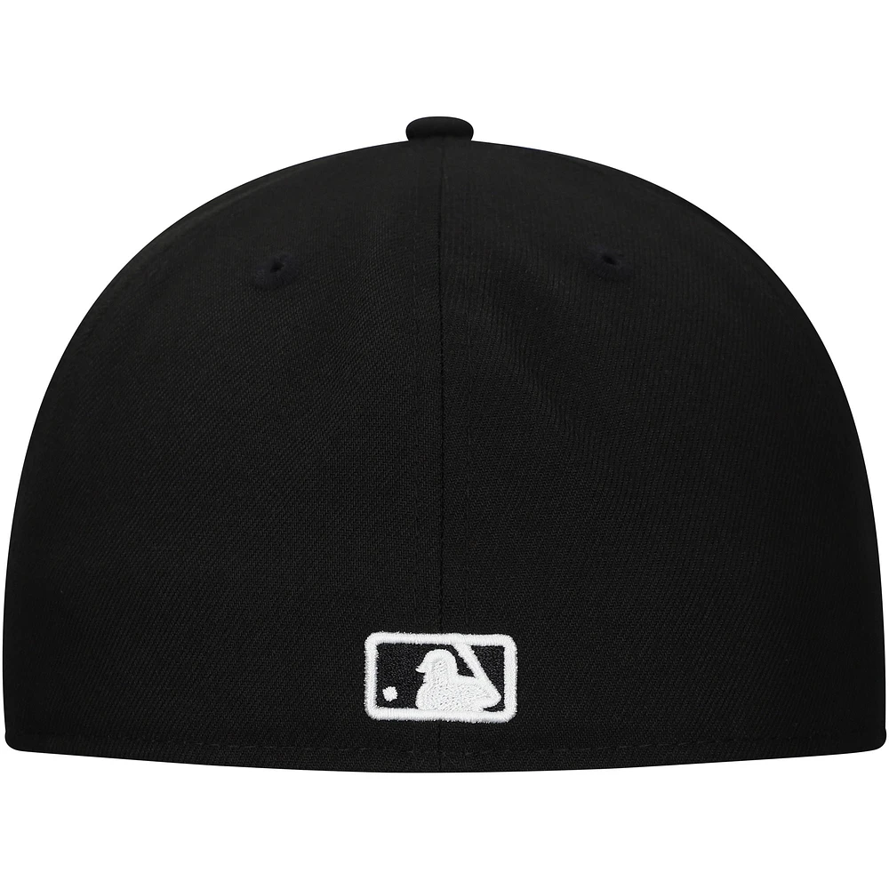 Men's New Era Black Detroit Tigers Troop Chant Camo Undervisor 59FIFTY Fitted Hat