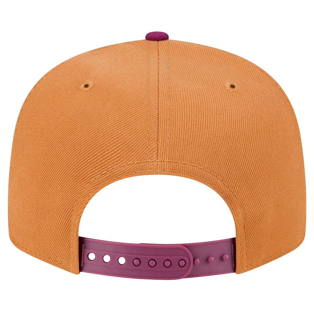 Men's New Era Brown/Purple Detroit Tigers Color Pack Two-Tone 9FIFTY Snapback Hat