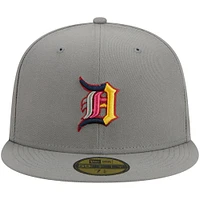 Men's New Era  Gray Detroit Tigers Multi Color Pack 59FIFTY Fitted Hat
