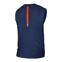 Débardeur pour homme Detroit Tigers Team Muscle New Era bleu marine chiné