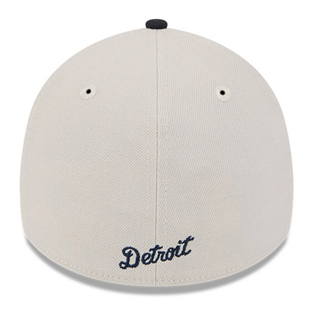 Men's New Era  Khaki/Black Detroit Tigers 2024 Fourth of July 39THIRTY Flex Hat