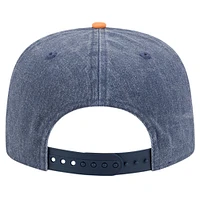Men's New Era Navy/Orange Detroit Tigers 2000 Pigment Dye Golfer Snapback Hat