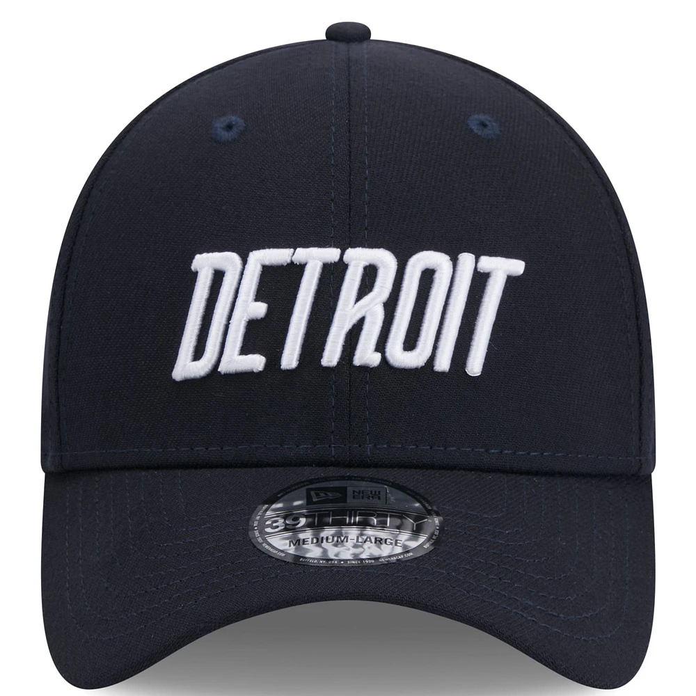 Men's New Era  Navy Detroit Tigers 2024 City Connect 39THIRTY Flex Hat