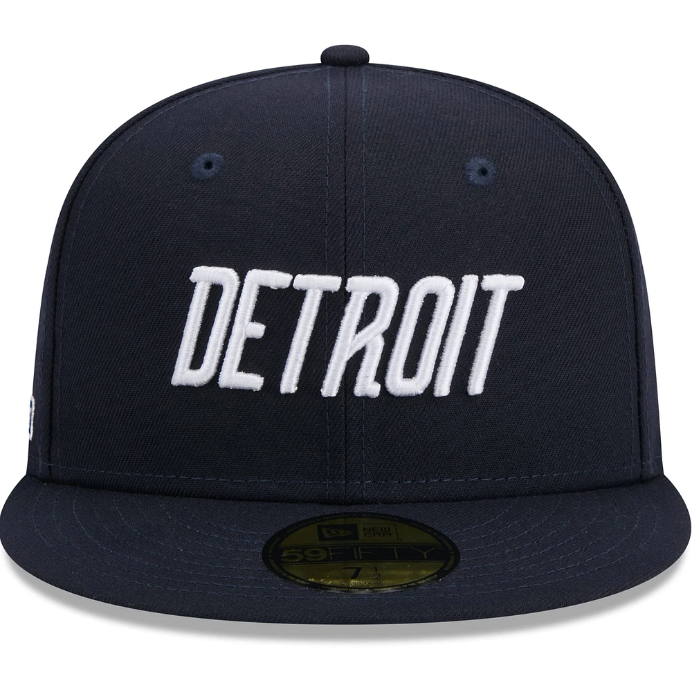 Men's New Era  Navy Detroit Tigers 2024 City Connect 59FIFTY Fitted Hat