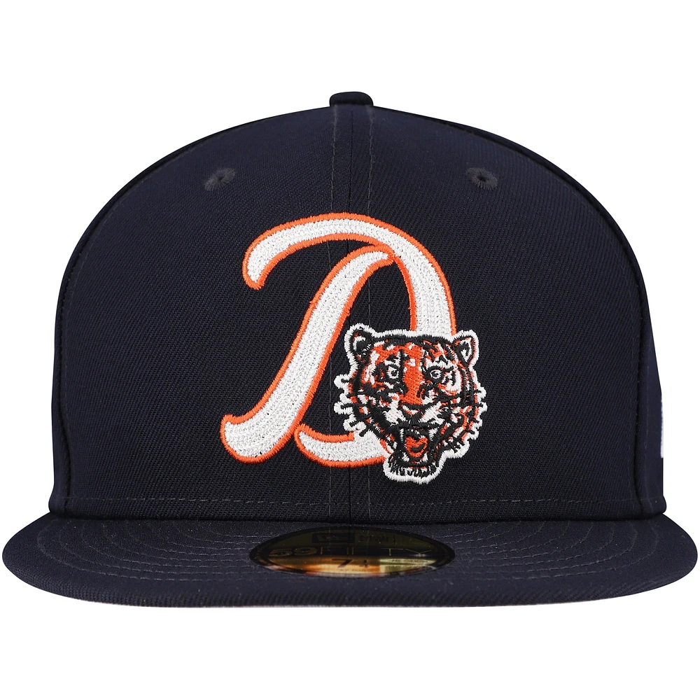 Men's New Era Navy Detroit Tigers  Duo Logo 2.0 59FIFTY Fitted Hat