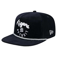 Men's New Era  Navy Detroit Tigers Full Circle Corduroy Golfer Adjustable Hat