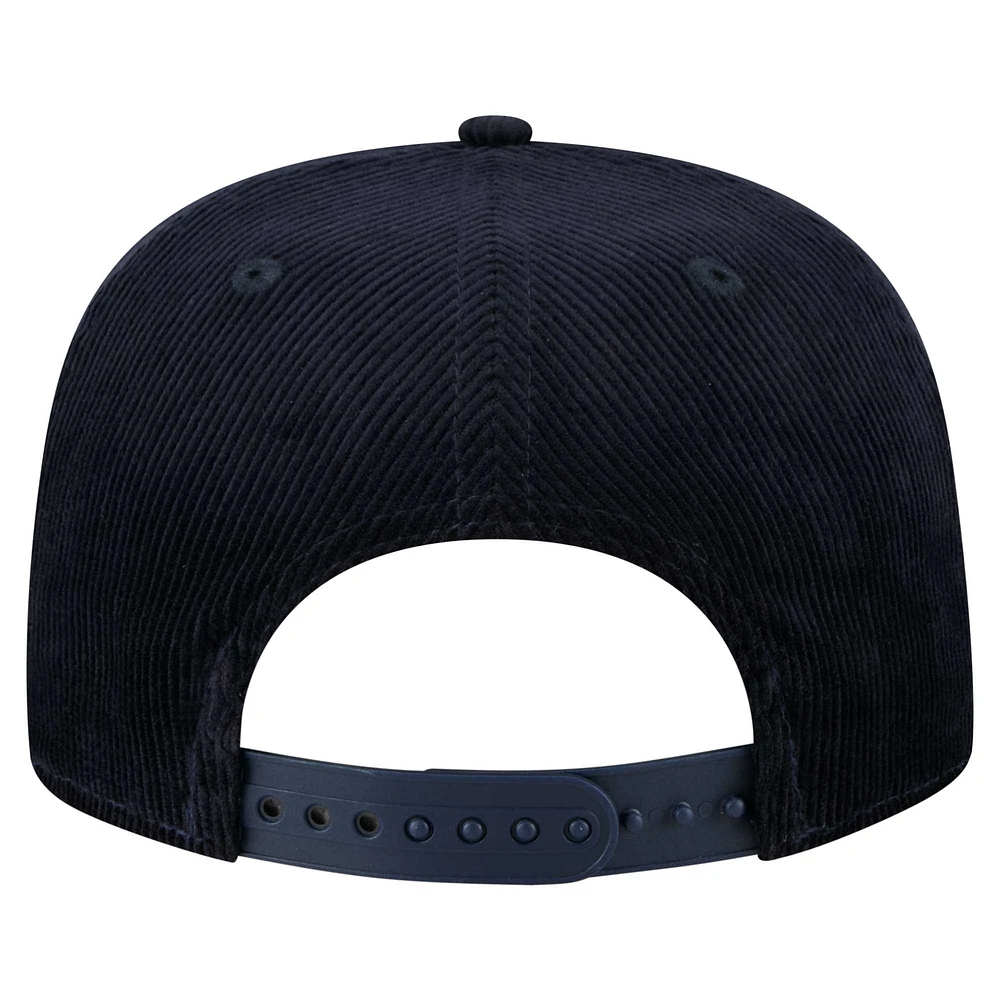 Men's New Era  Navy Detroit Tigers Full Circle Corduroy Golfer Adjustable Hat
