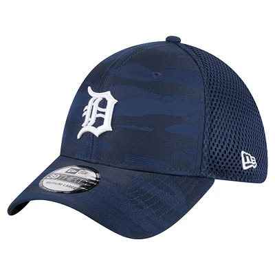 Casquette New Era 39THIRTY Flex bleu marine Detroit Tigers pour homme