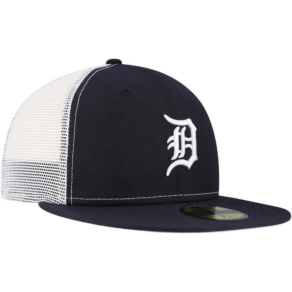 Casquette ajustée 59FIFTY Trucker bleu marine Detroit Tigers pour homme de New Era