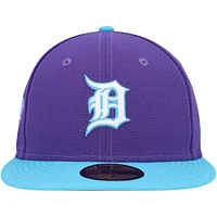 Men's New Era Purple Detroit Tigers Vice 59FIFTY Fitted Hat