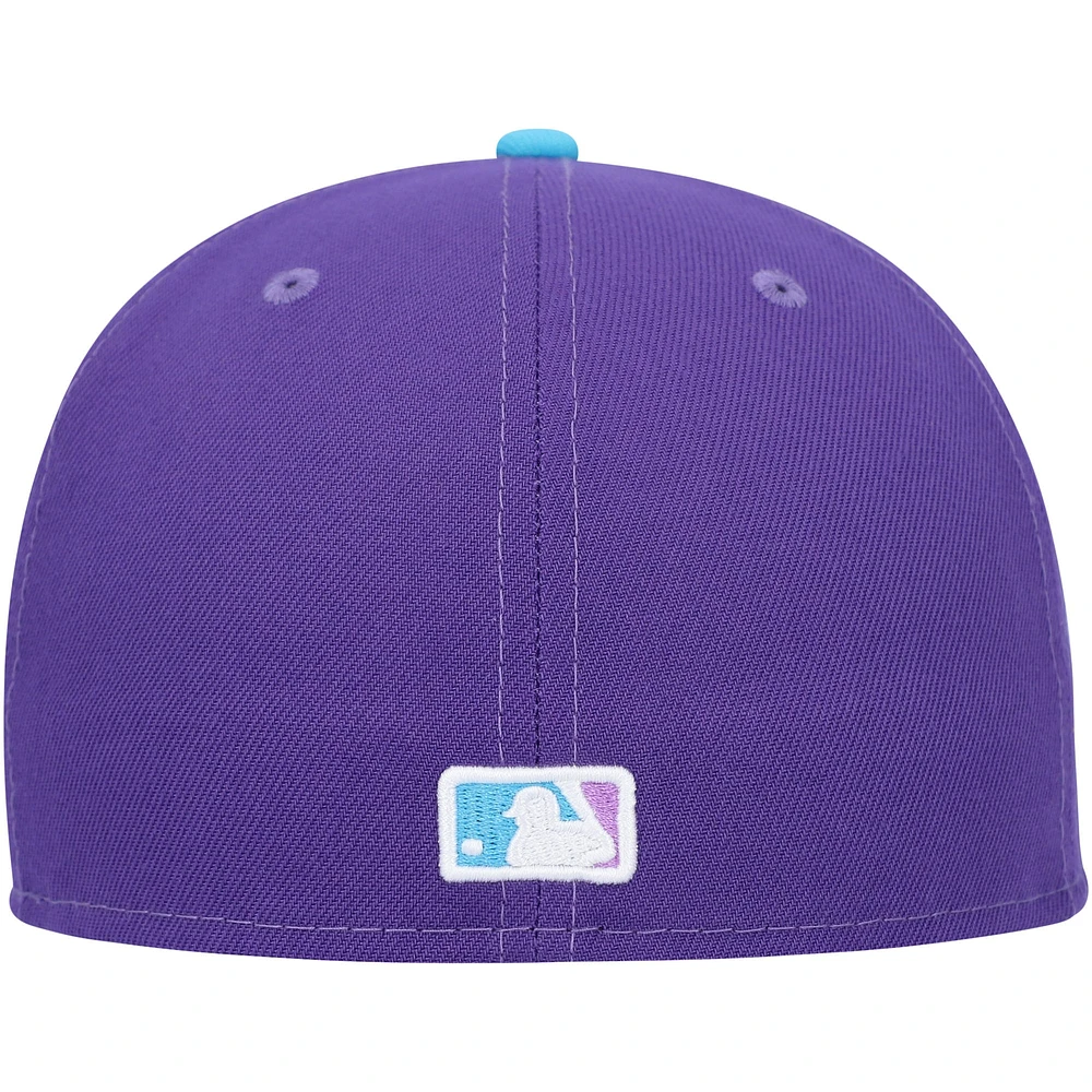 Men's New Era Purple Detroit Tigers Vice 59FIFTY Fitted Hat