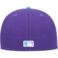 Men's New Era Purple Detroit Tigers Vice 59FIFTY Fitted Hat