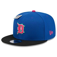 Men's New Era Royal/Black Detroit Tigers Watermelon Big League Chew Flavor Pack 9FIFTY Snapback Hat