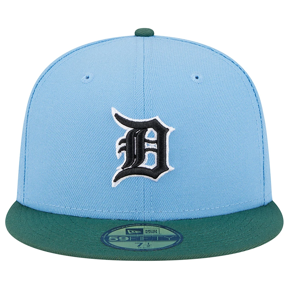 Casquette ajustée 59FIFTY des Detroit Tigers 2006 World Series New Era bleu ciel/cilantro pour homme