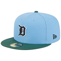 Casquette ajustée 59FIFTY des Detroit Tigers 2006 World Series New Era bleu ciel/cilantro pour homme