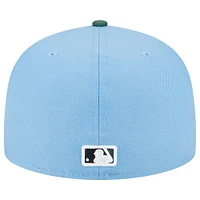 Casquette ajustée 59FIFTY des Detroit Tigers 2006 World Series New Era bleu ciel/cilantro pour homme
