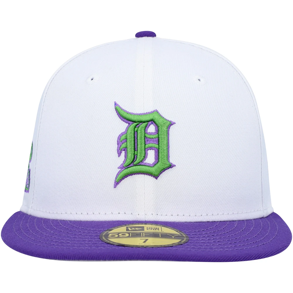 Men's New Era White Detroit Tigers 1984 World Series Side Patch 59FIFTY Fitted Hat