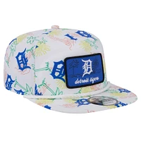 Men's New Era White Detroit Tigers Islander Golfer Snapback Hat