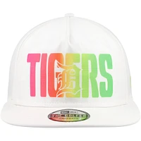 Men's New Era White Detroit Tigers Spring Spectrum Golfer Snapback Hat