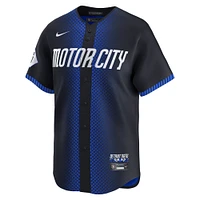 Maillot Nike Javier Baez pour homme, bleu marine, Detroit Tigers 2024 City Connect Limited