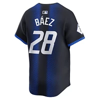 Maillot Nike Javier Baez pour homme, bleu marine, Detroit Tigers 2024 City Connect Limited
