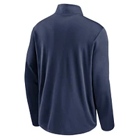 Men's Nike Navy Detroit Tigers Agility Pacer Performance Half-Zip - Top