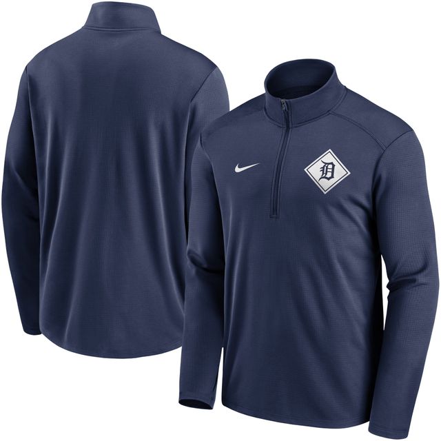 Hommes Nike Detroit Tigers Diamond Icon Pacer Performance - Veste demi-zippée Bleu marine