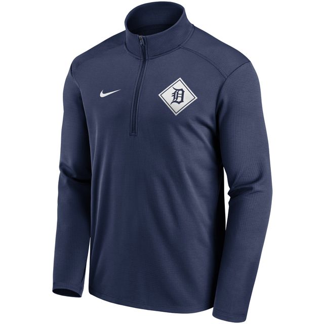 Hommes Nike Detroit Tigers Diamond Icon Pacer Performance - Veste demi-zippée Bleu marine