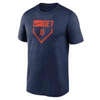Men's Nike Navy Detroit Tigers Home Plate Icon Legend Performance T-Shirt