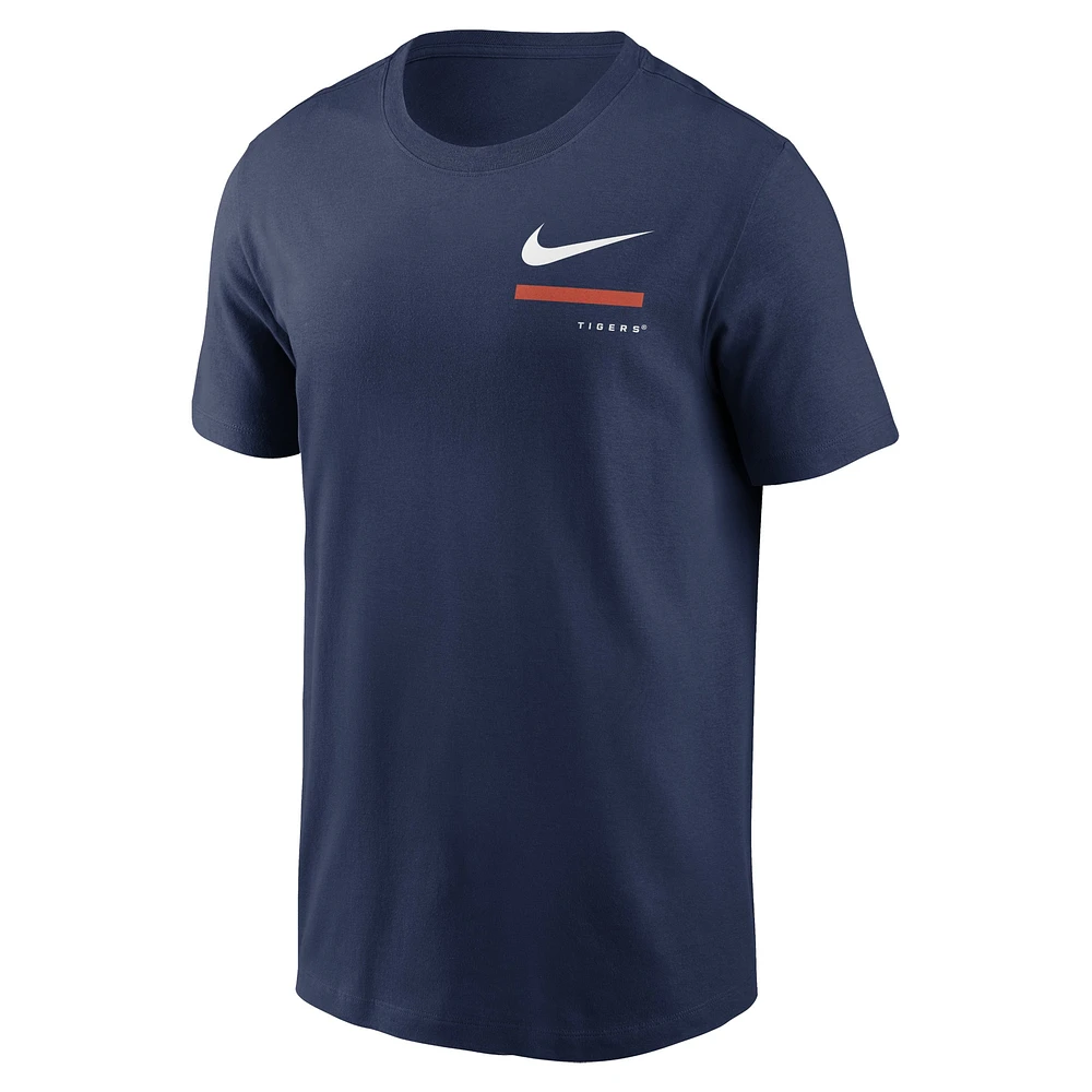 Men's Nike Navy Detroit Tigers Over the Shoulder T-Shirt