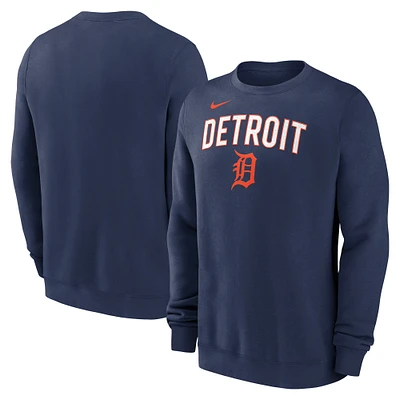 Sweat-shirt Nike bleu marine Detroit Tigers pour homme