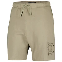 Men's Pro Standard Khaki Detroit Tigers Neutral Fleece Shorts