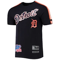 Men's Pro Standard Navy/Orange Detroit Tigers Taping T-Shirt