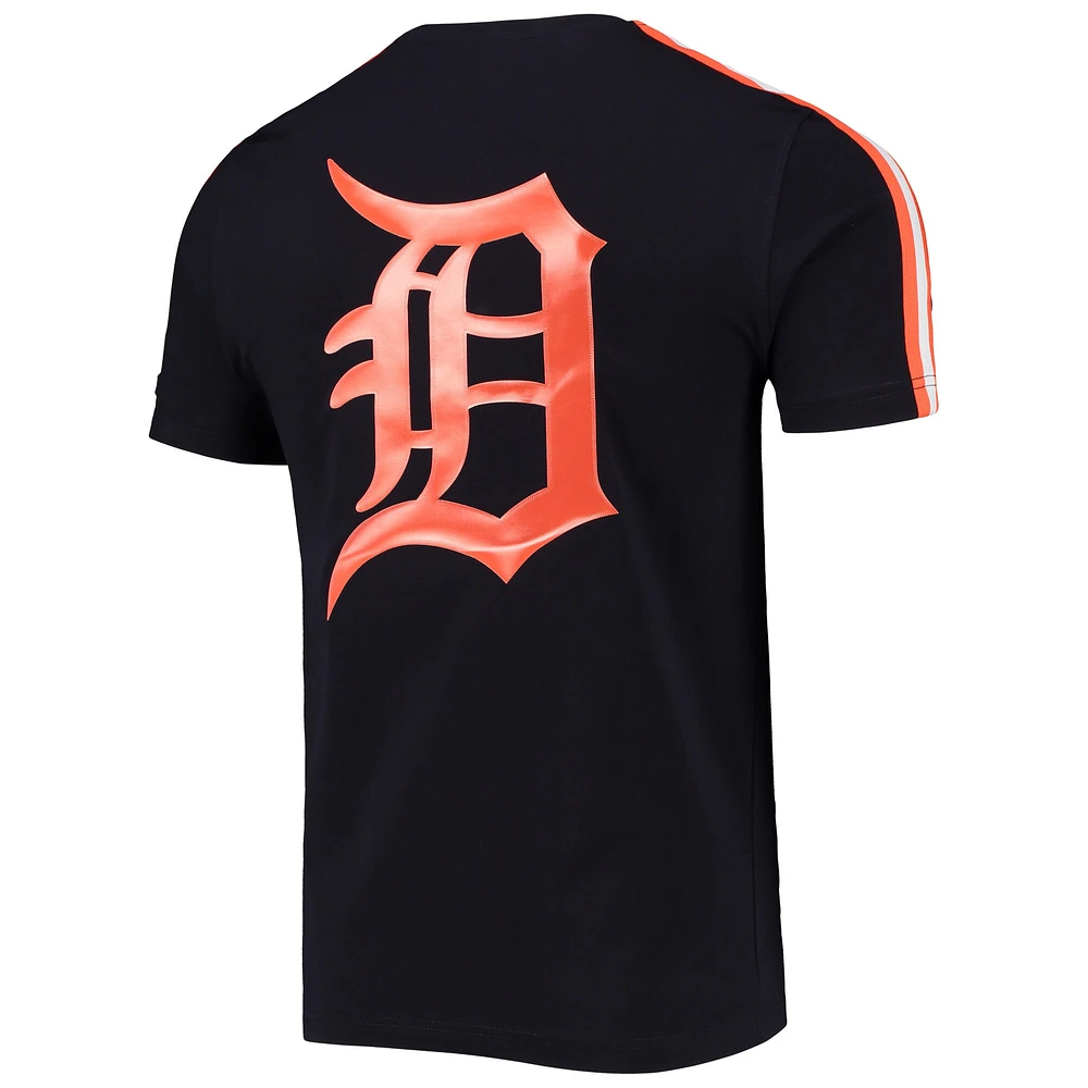 Men's Pro Standard Navy/Orange Detroit Tigers Taping T-Shirt