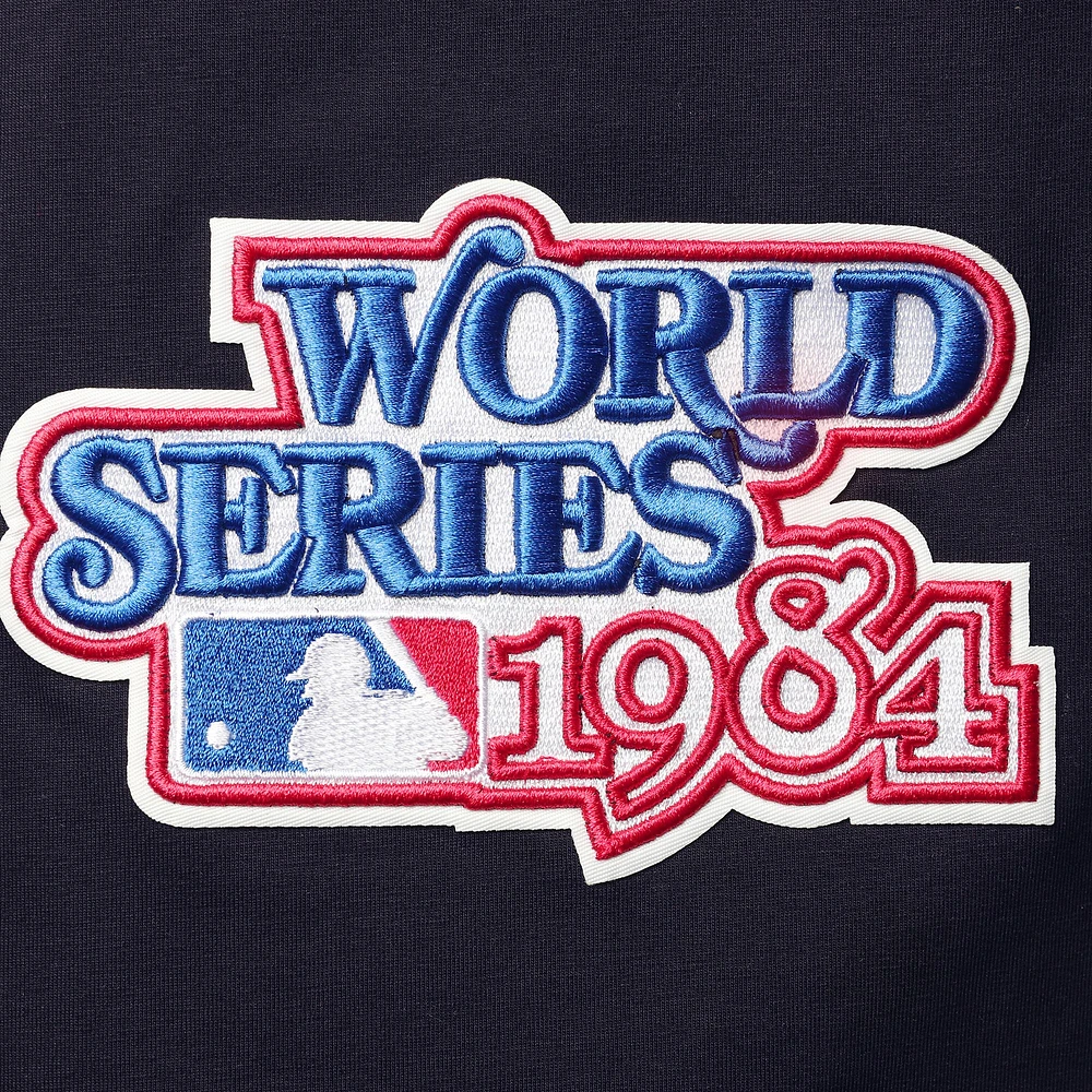 Men's Pro Standard Navy/Orange Detroit Tigers Taping T-Shirt
