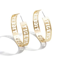 WEAR by Erin Andrews x Baublebar Detroit Tigers Grandes boucles d'oreilles créoles découpées