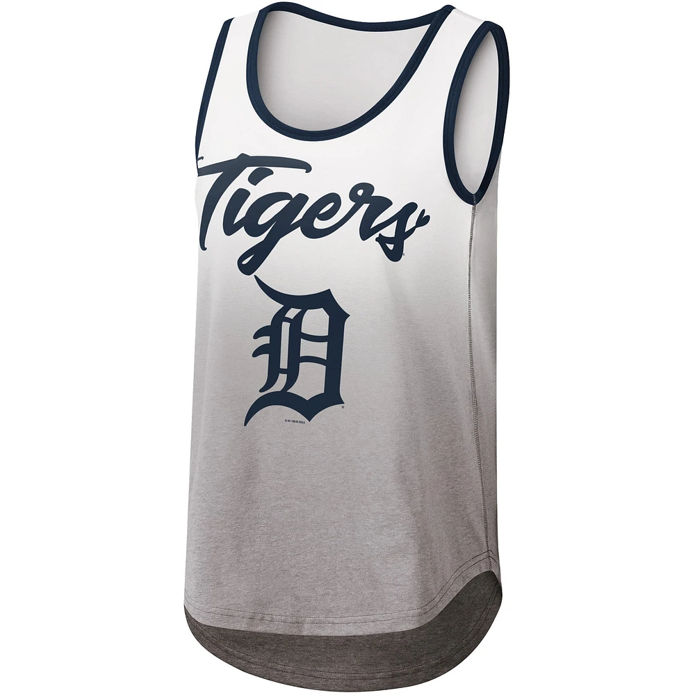 Débardeur blanc avec logo G-III 4Her par Carl Banks pour femmes, jour d'ouverture des Tigers de Detroit