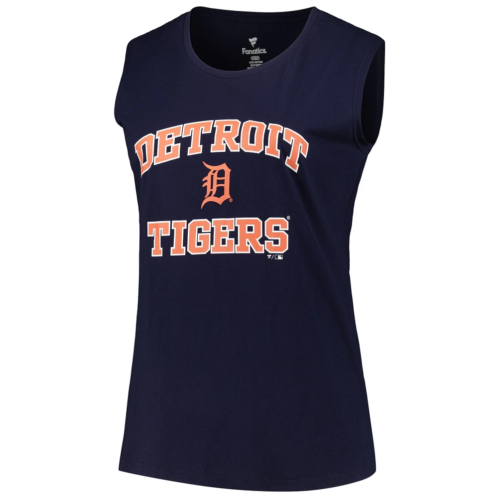Women's Profile Navy Detroit Tigers Plus Tank Top
