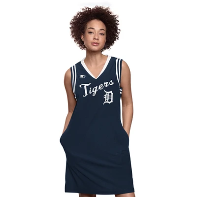 Robe à col en V pour femme