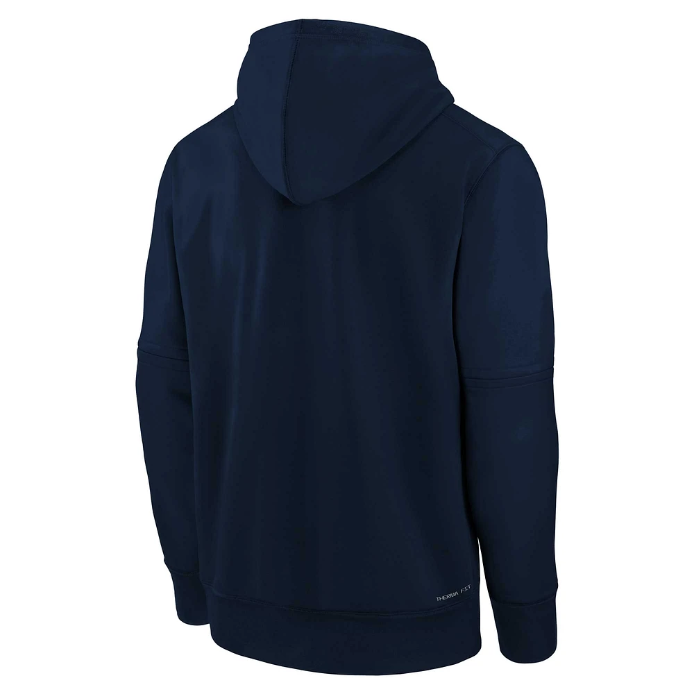 Youth Nike Navy Detroit Tigers Authentic Collection Pregame Performance - Pullover Hoodie