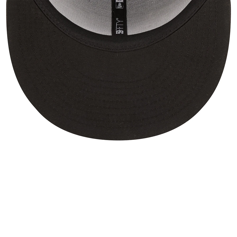 Men's New Era Black Down East Wood Ducks Authentic Collection 59FIFTY Fitted Hat