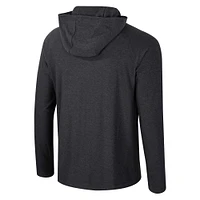 Men's Colosseum Black Duke Blue Devils Cloud Jersey Raglan Long Sleeve Hoodie T-Shirt