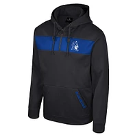 Sweat à capuche fermeture éclair quart de tour Colosseum Black Duke Blue Devils pour hommes