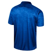 Men's Colosseum Royal Duke Blue Devils Honeycomb Raglan Polo