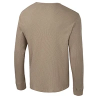 Men's Colosseum  Tan Duke Blue Devils Great Outdoors Henley Long Sleeve Shirt