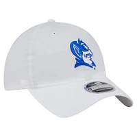 Men's New Era White Duke Blue Devils Active Ripstop 9TWENTY Adjustable Hat