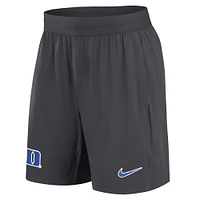 Men's Nike Anthracite Duke Blue Devils 2024 Sideline Performance Shorts